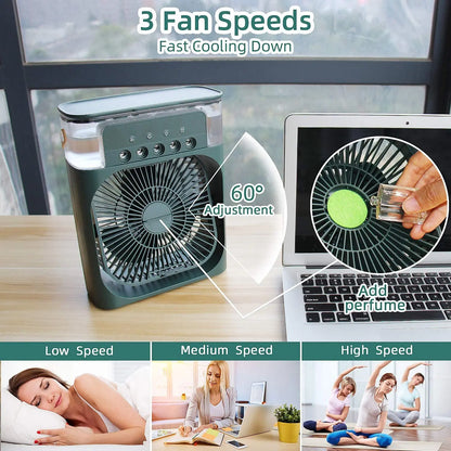 Portable Air Conditioner Fan With 3 Wind Speeds