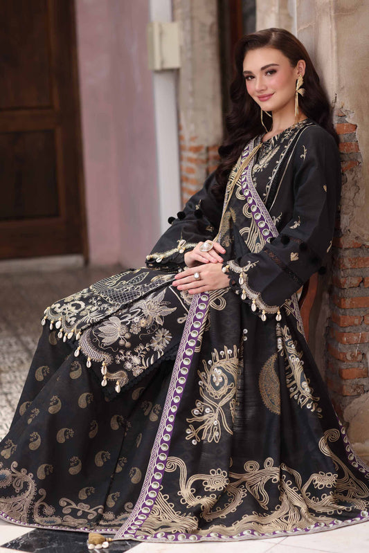 3 Piece - Digital Printed Embroidered Suit - 42502909